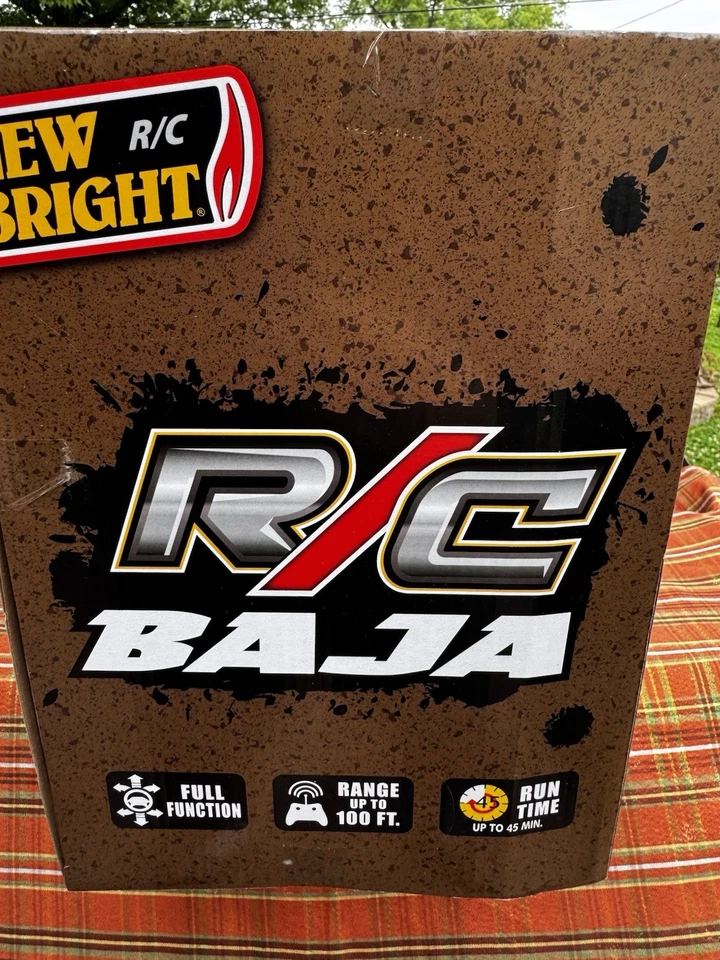 全新 明亮 遥控 全地形车 沙漠鼠 赛车 绿色/黑色 1: 15 无线电控制 全新带盒 — 第 4/4 张图片