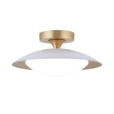 11.81'' Modern White Flush Mount Ceiling Light,5-Color Dimmable Kitchen Lighting