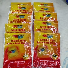 Set Or Lot Of 10 Sport Temp Body Hand Warmers Extra Large 18h Heat, All Natural 
