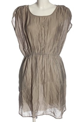 MANGO BASICS Minikleid Damen Kleid Gr. DE 40 graubraun Casual-Look