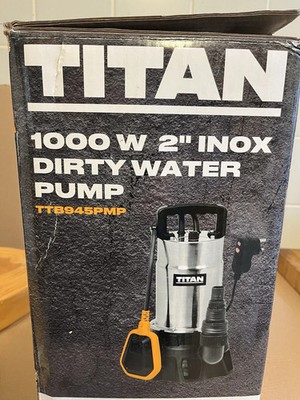 TITAN 1000W 2'' INOX SCHMUTZWASSERPUMPE TTB945PMP U
