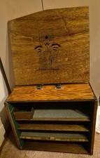 Handmade Wooden Display Box Engraved Elephant