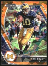 2021 Panini Prizm Draft Picks Prizms Orange Ice #6 Tom Brady - FB