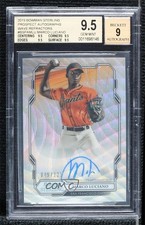 2019 Bowman Sterling Prospect Wave Refractor Marco Luciano BGS 9.5 Auto 0j6m