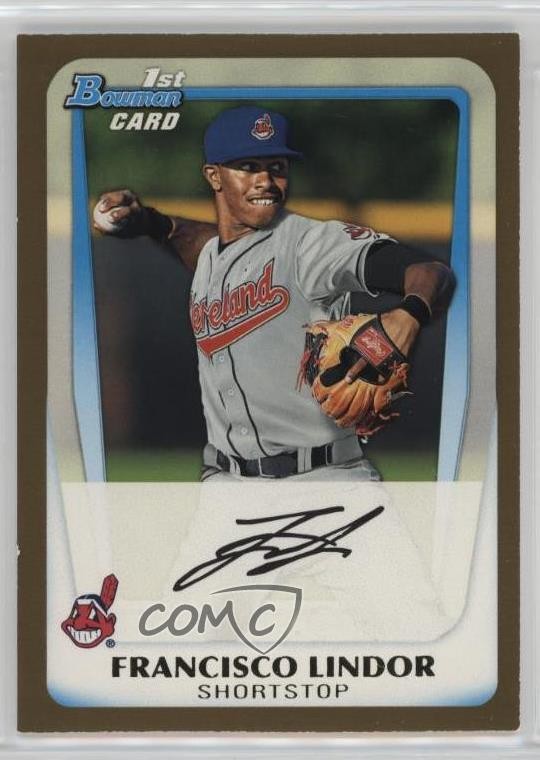 2011 Bowman Draft Prospects Gold Francisco Lindor #BDPP53 1gm6