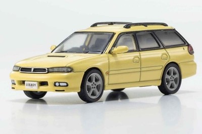 SUBARU Legacy Touring Wagon  - light yellow - Kyosho 1:64
