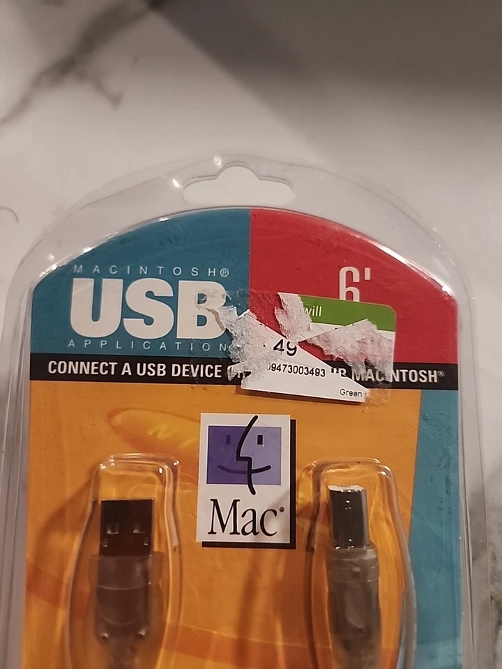 Vintage Belkin USB P42357 USB Hi-Speed Cable 6ft (2 meters) USB A/B Plug PC/Mac - Image 2 of 4