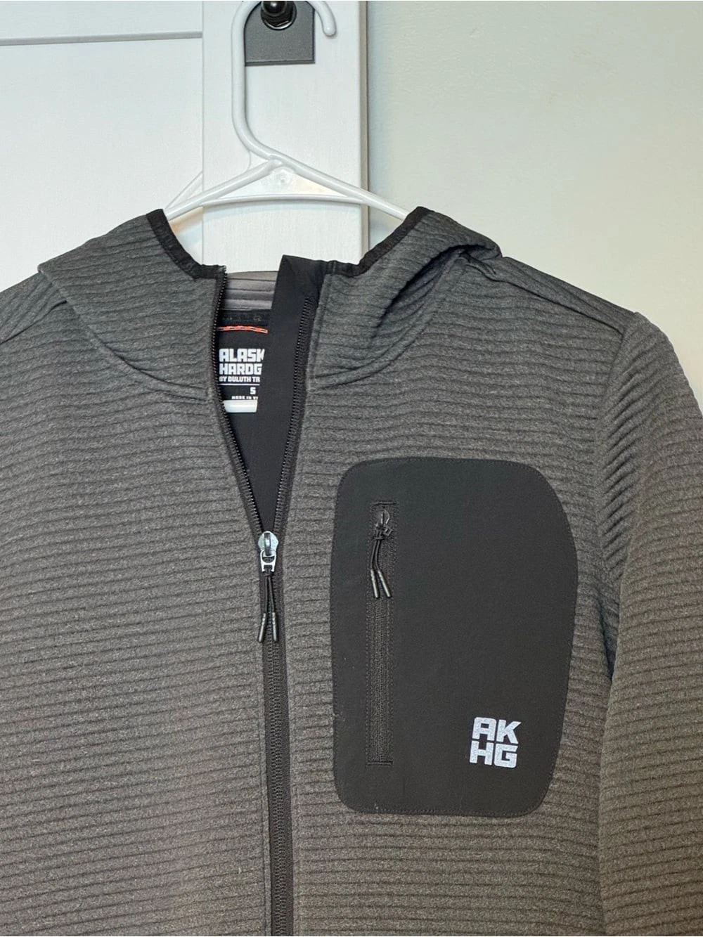Alaskan Hardgear AKHG Blackburn Grid Fleece Full Zip Hoodie Gray Men’s S image 6