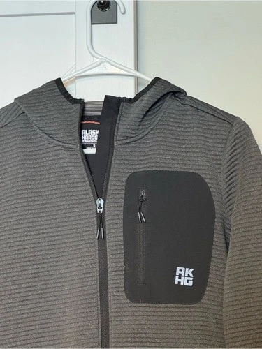 Alaskan Hardgear AKHG Blackburn Grid Fleece Full Zip Hoodie Gray Men’s S image 6