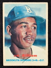 1957 Topps Baseball #115 Jim Gilliam Brooklyn Dodgers
