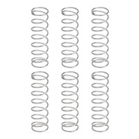 Druckfedern Aus Edelstahl 304, 0,8 Mm X 11 Mm X 40 Mm, Silber, 6 StüCk