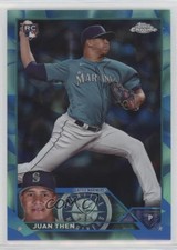 2023 Topps Chrome Update Aqua & Blue Lava Lamp Refractor 163/175 Juan Then 15j4