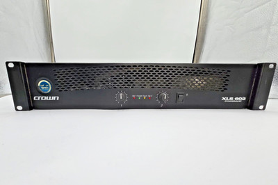 Crown XLS602 Power Amplifier   600W 2-Channel Rack Amp   Tested, Good Condition