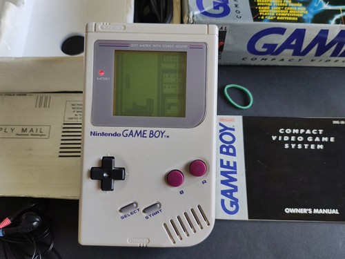 CONSOLA GAME BOY CLASSIC NINTENDO USA CON CAJA MANUAL CABLES LEER DESCRIPCIÓN - Imagen 2 de 24