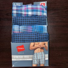 4 Pack Hanes -Premium Men  s Small Stretch Boxers - Moves with You NWT