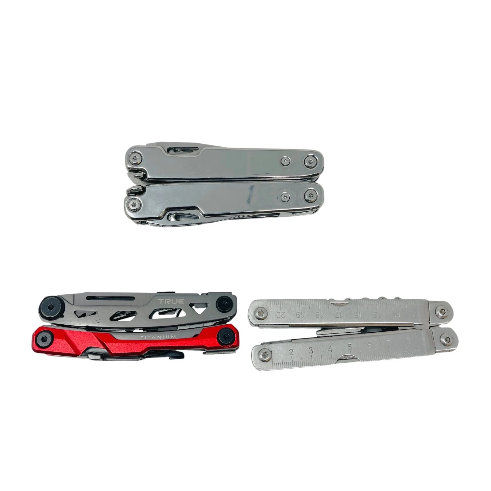 True Utility Titanium, Schrade and Assorted Mixed Pliers Multi-Tool Set, 3 Pcs