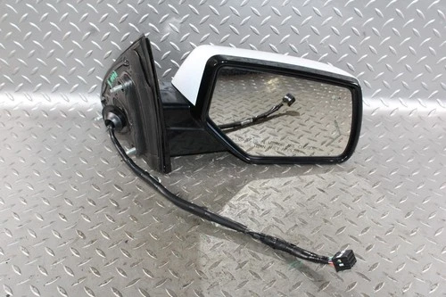 15-20 Yukon White Passenger Side Right RH Power Door Mirror Blind Spot OEM WTY
