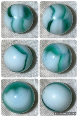 Vintage Kokomo or Peltier NLR Marble, Fantastic Colors, 0.61 in, Mint!