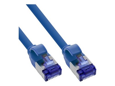 InLine Patchcord Slim Cat.6A S/FTP TPE (LSZH) PoE Blue 2m SFTP 2m Smoke 74902B