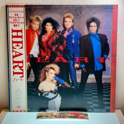 Heart - Heart/LP 1985 Capitol ECS-91123 w/Subsequent OBI Japan EX/EX Ann Wilson