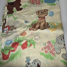 Vintage Pound Puppies 1985 1 Twin Flat Sheet