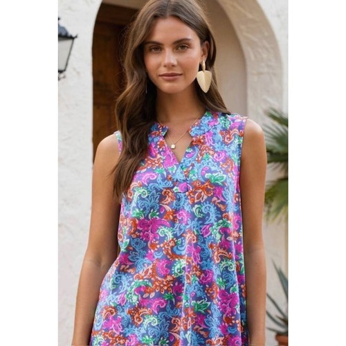 Dear Scarlett - Bermuda Breeze Violet Lizzy Tank - Medium