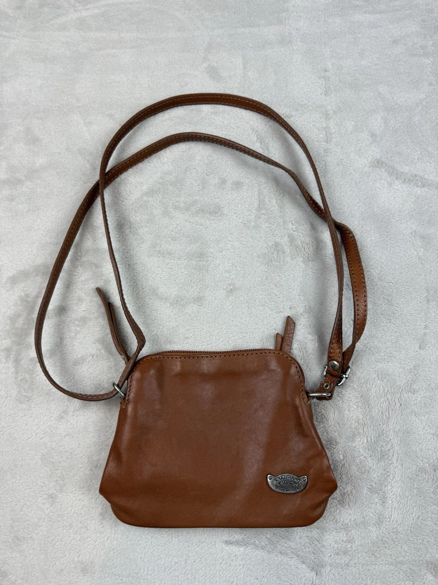Sac En Cuir Véritable Vintage L'Artigiano - Style Sac De Médecin Marron - Fabriqué En Italie