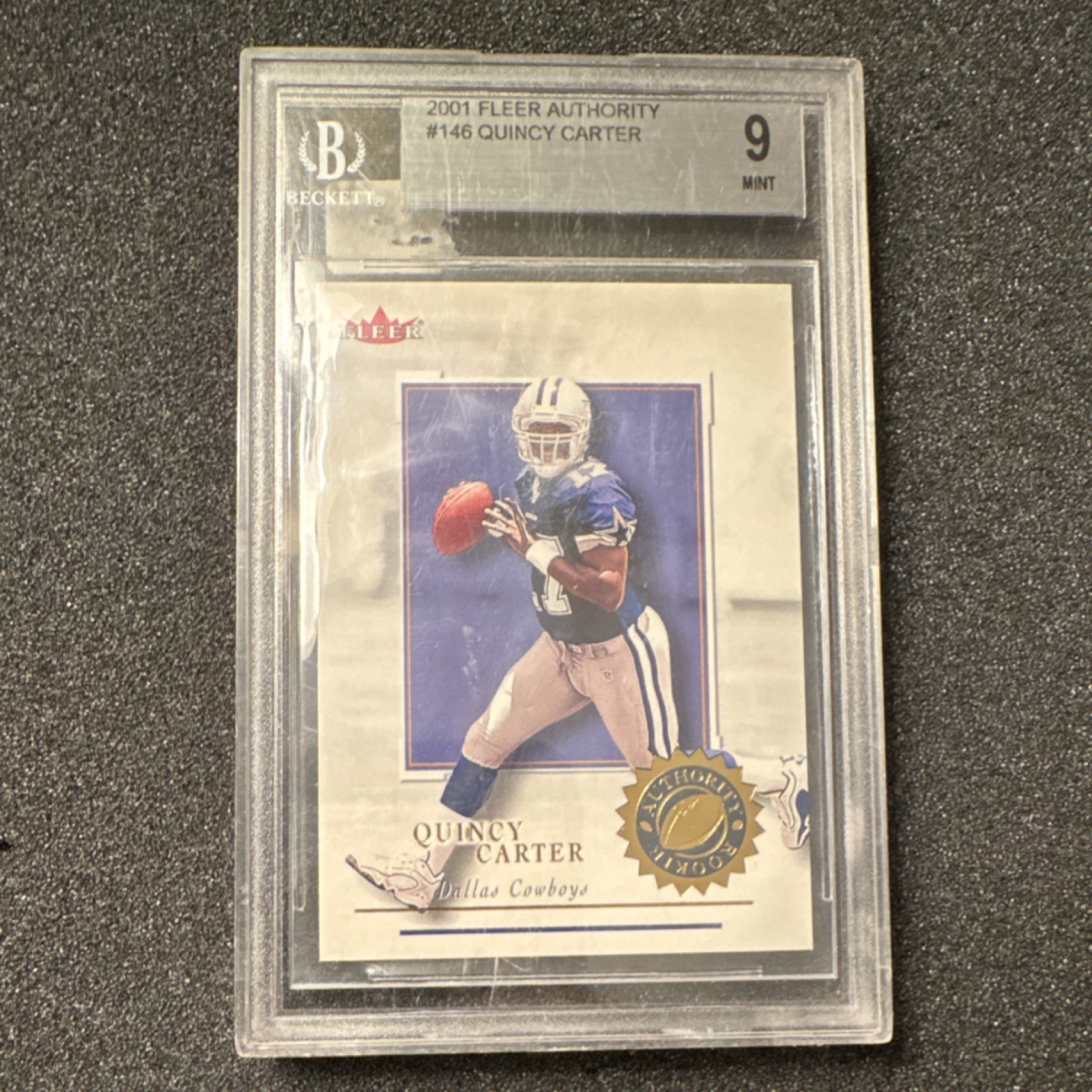 Quincy Carter Fleer Authority #146 Base