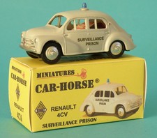 Car-Horse Renault 4cv 4 cv  surveillance Prison  style Dinky cij jrd