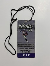 NFL GAMEDAY 99 Walmart Live VIP Pass lanière jeu vidéo promo Sony collection