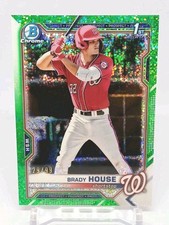 2021 Bowman Draft Chrome Brady House Green Sparkle Refractor /99 BDC-186 