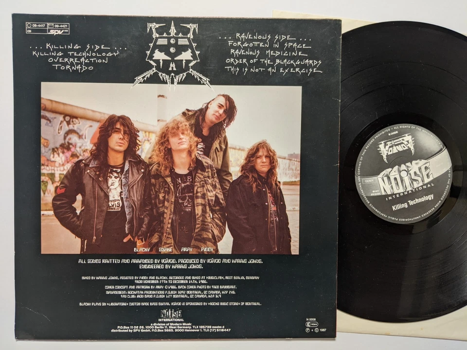 VOIVOD - Killing Technology LP 1987 - Noise Rec. DE - Bild 2 von 3