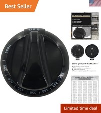 Elegant Black Control Knob WB03K10037 for Range Ovens - Durable  Reliable