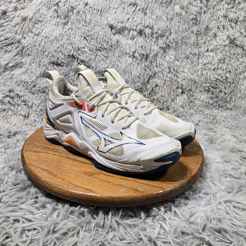 Mizuno Wave Momentum 3 Mens Size 10.5 Low White Volleyball Shoes V1GA2312