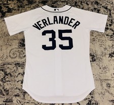 Jersey AUTÉNTICO MAJESTIC 44 GRANDE, BASE FLEXIBLE DE LOS TIGRES DETROIT JUSTIN VERLANDER