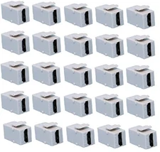 RiteAV HD 2.0 Gray Keystone Adapter Coupler Female-Female (25 Pack)