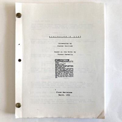 Schindlers Liste: Authentic Original Production Script (1993, Steven Spielberg)
