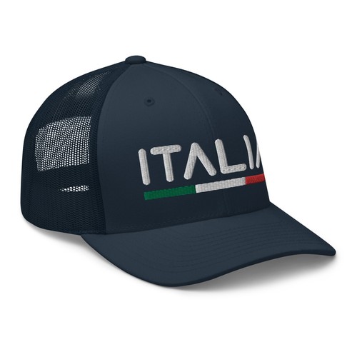 Minimal Italy Flag Trucker Hat Mesh Italia Trucker Cap - Picture 9 of 14