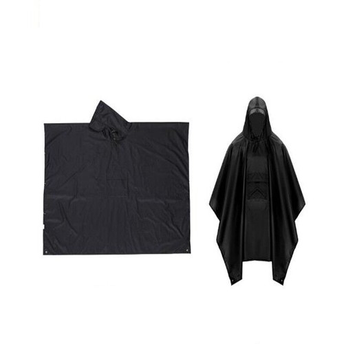 Taktischer Regenponcho Armee Militär Poncho Unterstand Wasserdicht Ripstop Camping - Bild 8 von 11