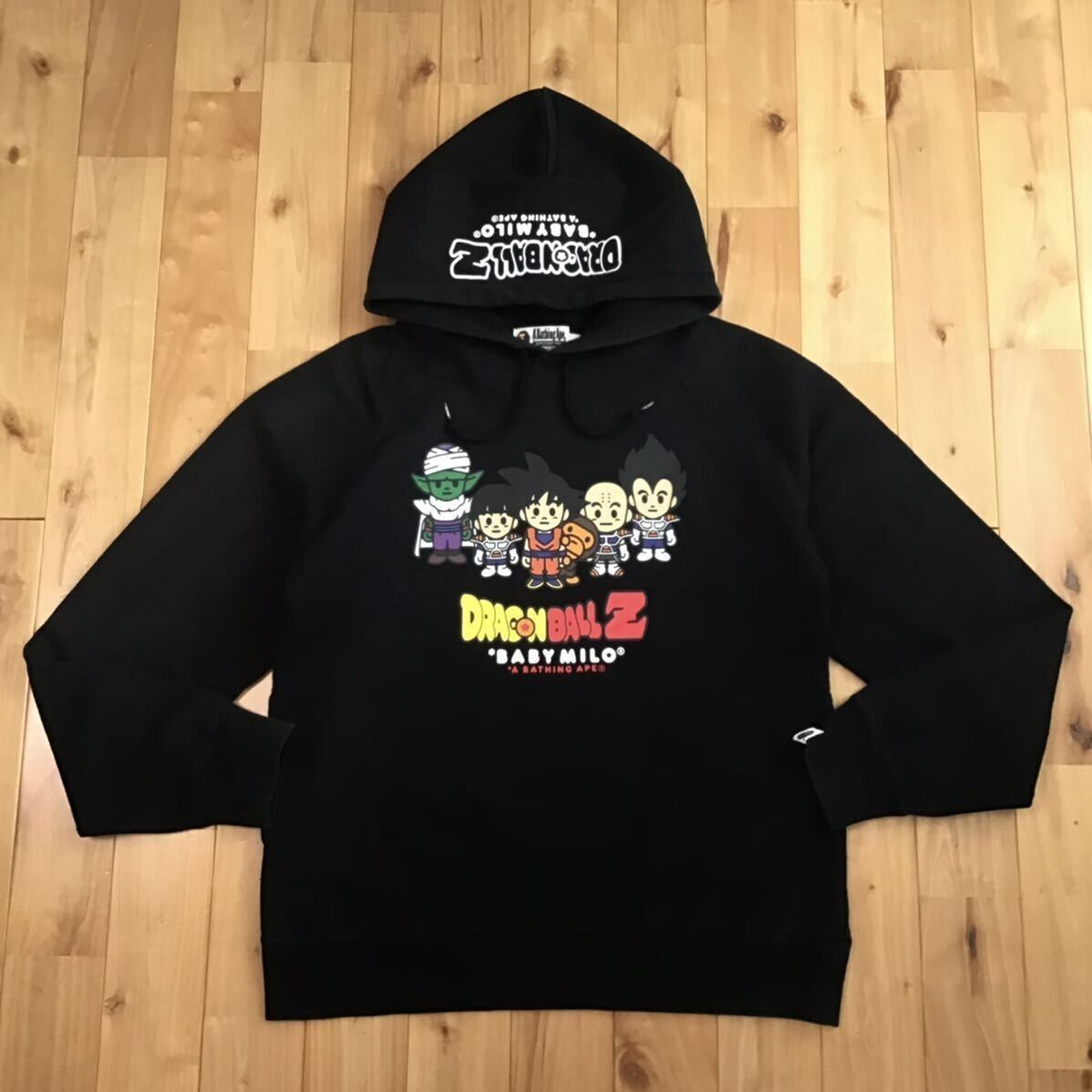 BAPE × Dragon Ball Z Milo pullover hoodie Black A Bathing BAPE × Dragon Ball Z Milo pullover hoodie Black A Bathing