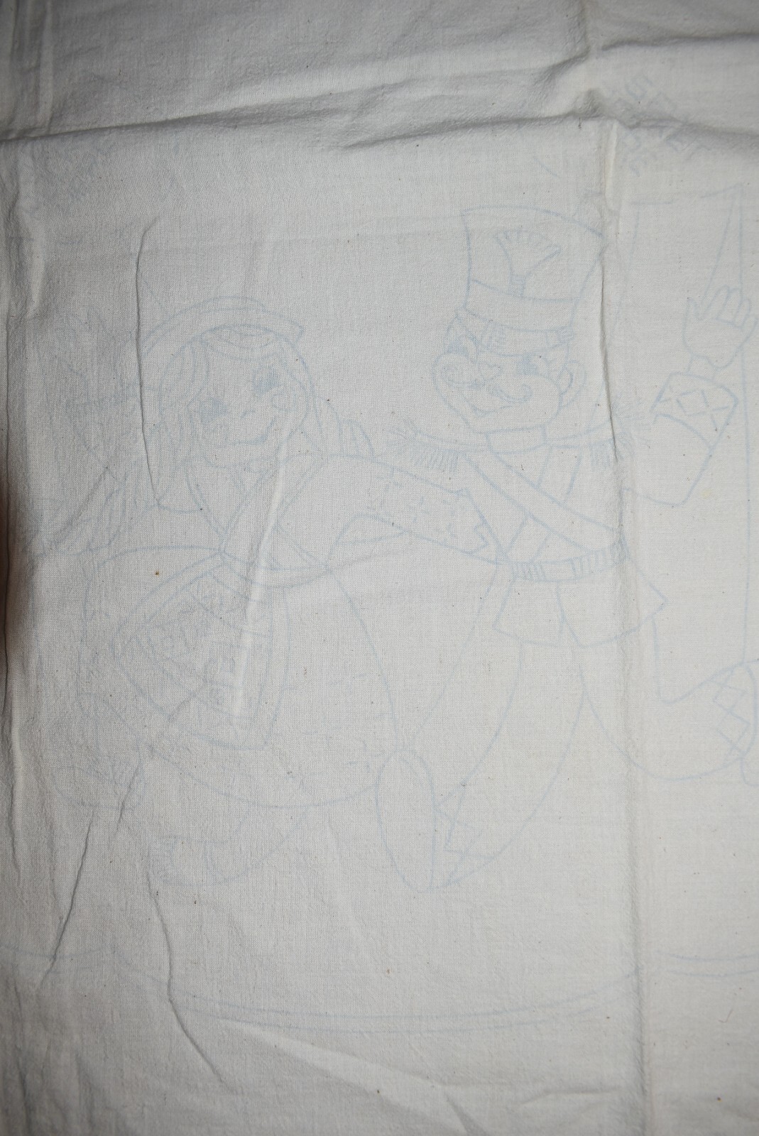 Vintage Feed Sack Bag Cotton Kasco Mills Waverly NY Toledo OH Pattern