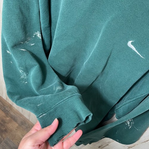 Vintage Y2K Nike Mini Swoosh Sweatshirt mit Rundhalsausschnitt Waldgrün Herren USA Größe XL - Bild 5 von 7