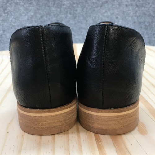 Catherine Malandrino Shoes Womens 6.5 Swan Loafers Slip On Black Faux Leather - Picture 7 of 16