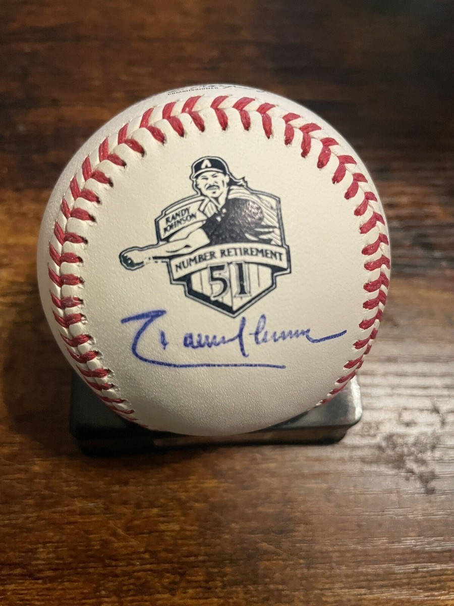 RANDY JOHNSON Signed Auto Autograph Ultra Rare Retirement Logo