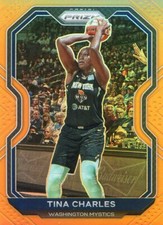 2021 Panini WNBA Prizm TINA CHARLES ORANGE Prizm No 71 #49/50 MYSTICS