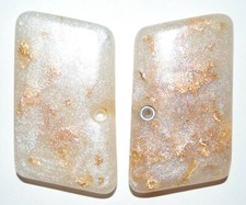 Bauer 25 Acp Pistol Grips Pearl With Gold Leaf Plastic With Screw