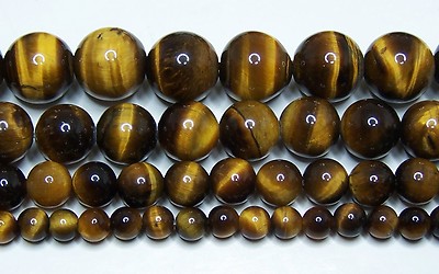 AAA Tiger Eye Brown Beads 2mm-3mm-4mm-6mm-8mm-10mm-12mm-14mm Real Stone15.5'' Str