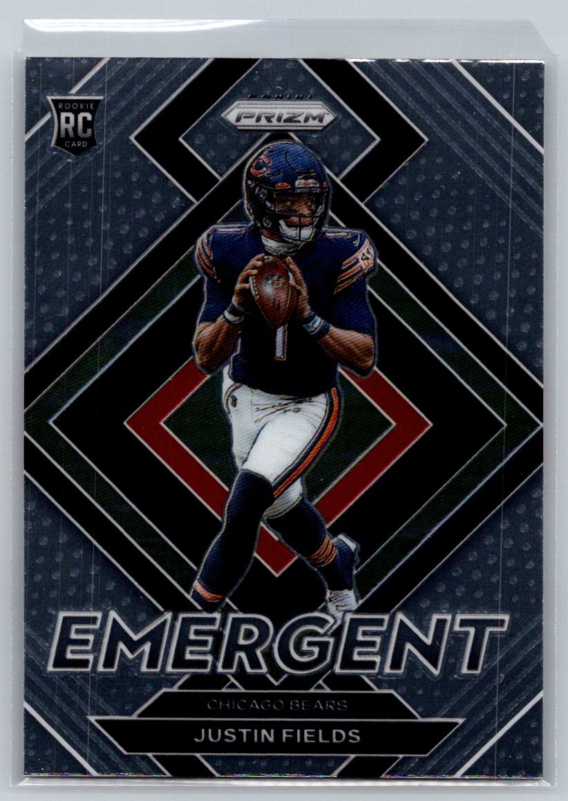 2021 Panini Prizm #E-4 Justin Fields Emergent RC BEARS