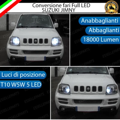 ELM CONVERSIONE LED SUZUKI JIMNY KIT BI-LED H4 + LED POSIZIONE T10 6000K BIANCO