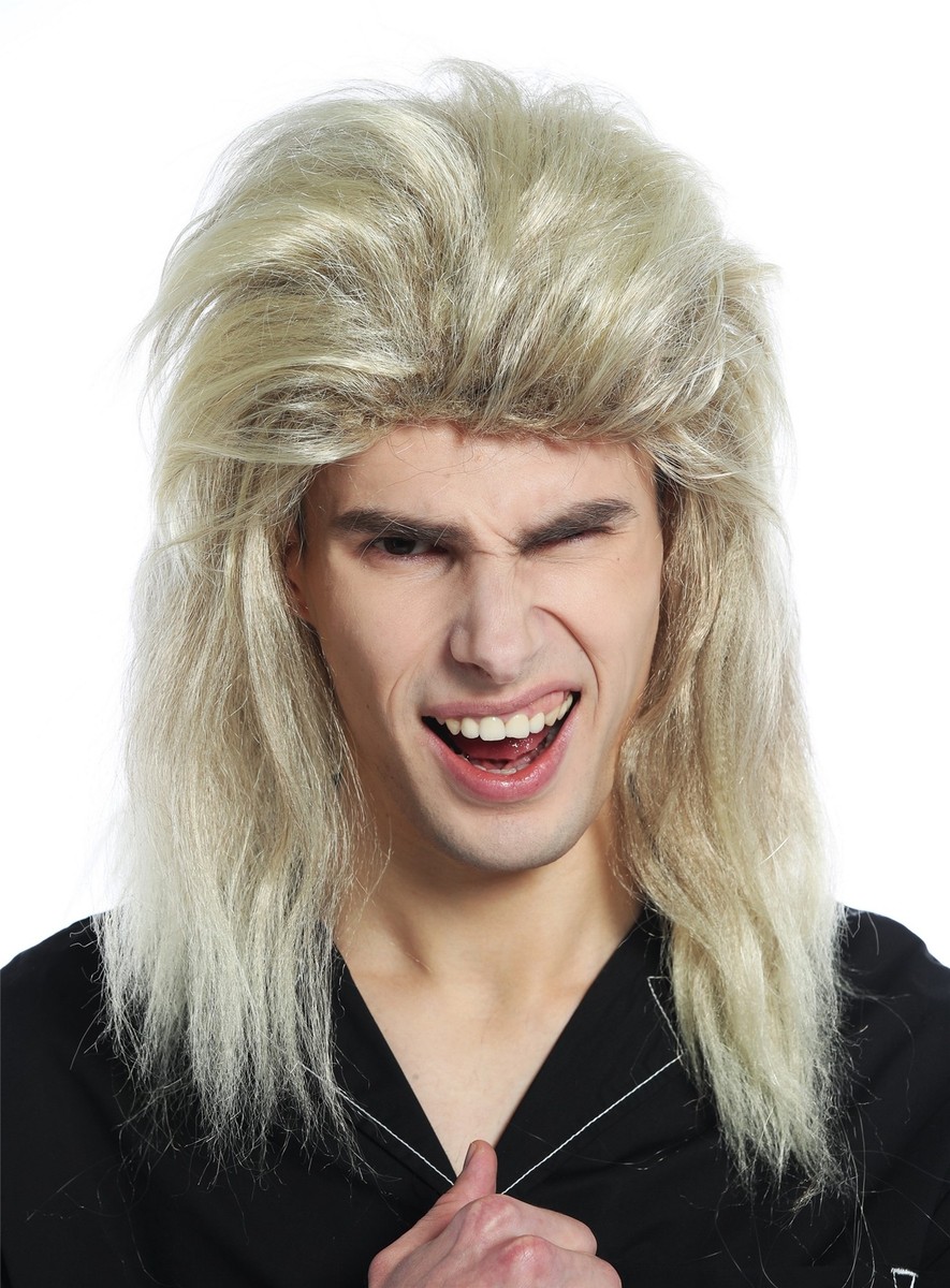 Wiwige Mens Wig Short Curly Wavy Brown Wig Synthetic